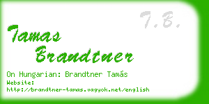 tamas brandtner business card